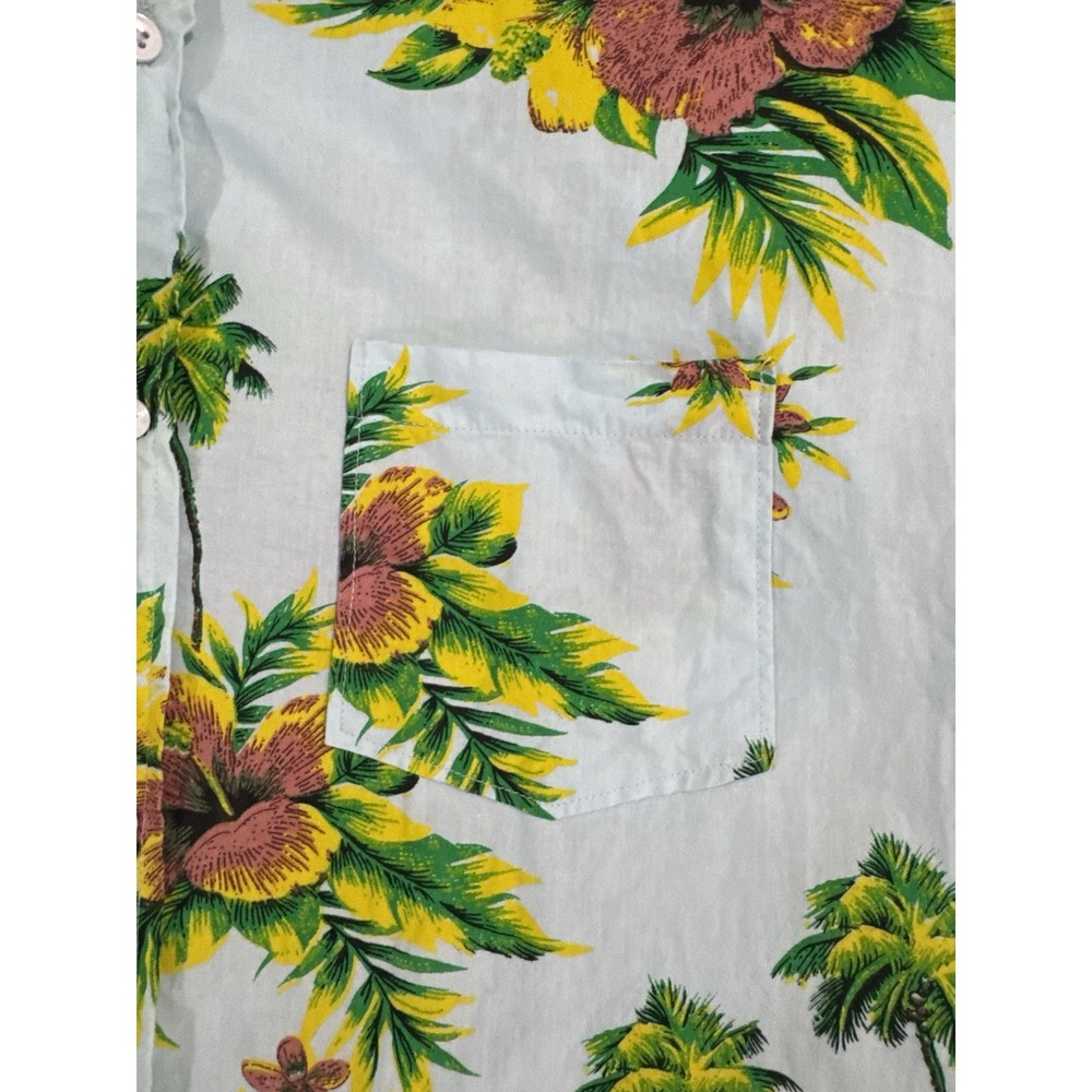 One Resolution Clothing Shirt Mens L Button Up Chest Pocket Hawaiian Tropical‎ - Picture 5 of 15
